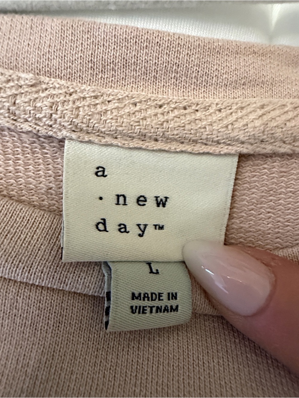 A New Day Puff Sleeve Eyelet Tee in Soft Tan - Picture 10 of 11